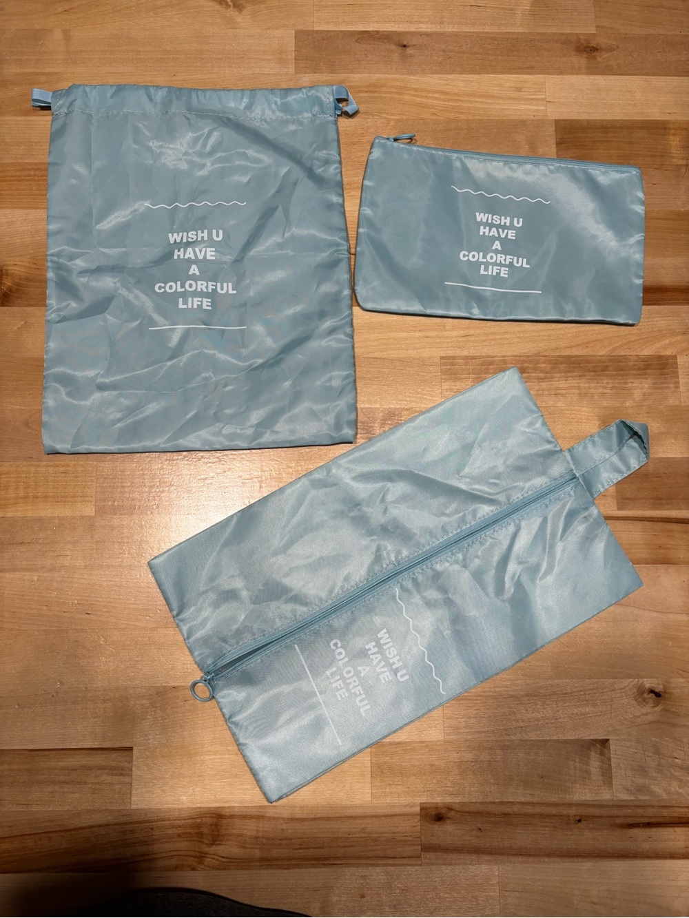 3 pack of travel bags.